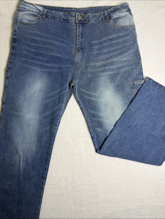 Other - Relaxed Fit Men's Blue Washed Baggy Jeans